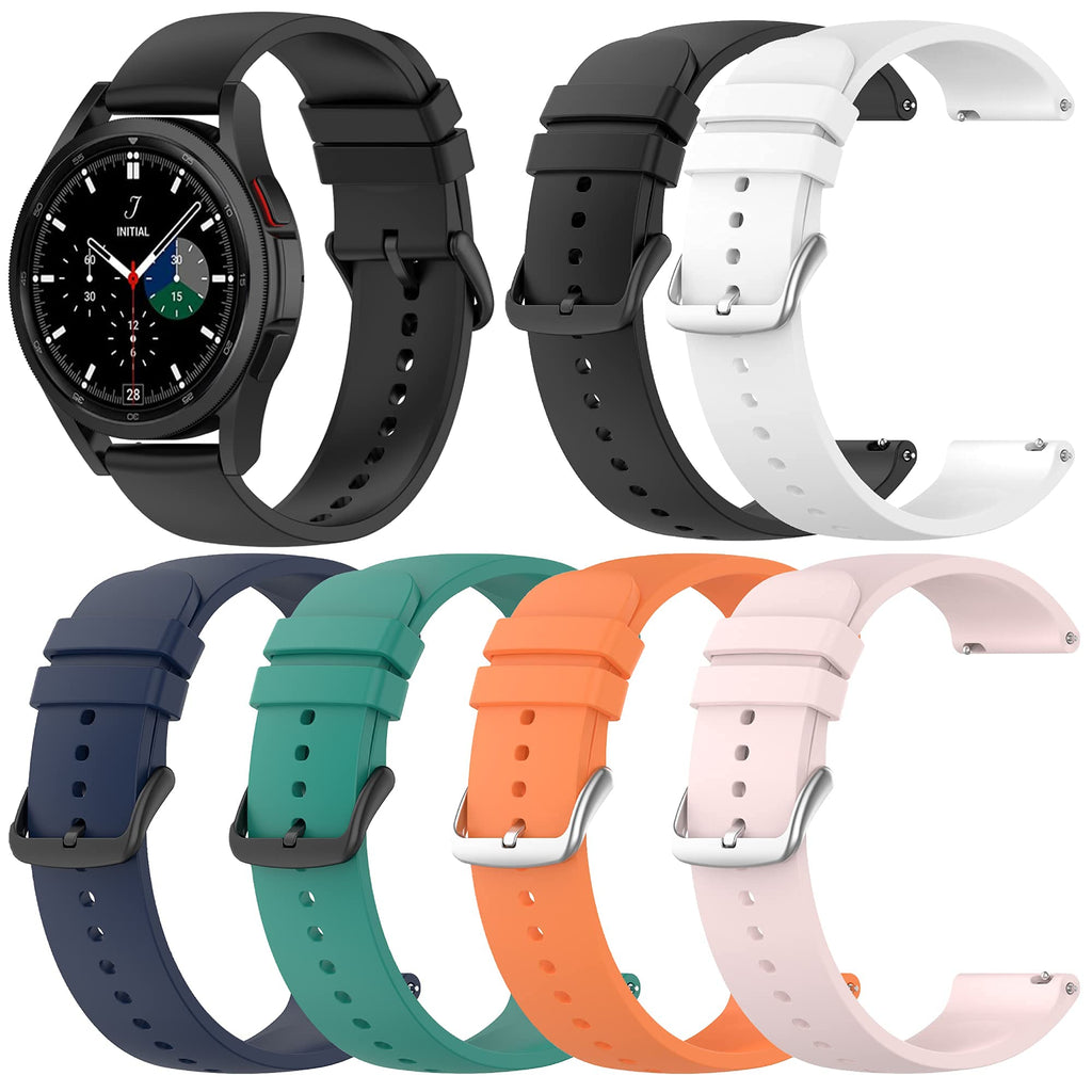 [Australia - AusPower] - ECSEM Adjustable Replacement Band Compatible with Coros APEX 42mm/PACE 2 Watch Bands,Watch Strap Soft Silicone Wristbands Quick Release Bands for Coros APEX 42mm/PACE 2 Smartwatch Accessories for Women Men 6PACKS 
