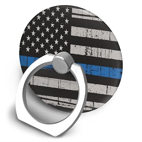 [Australia - AusPower] - Hakoyi Cell Phone Ring Holder Blue Thin Line Flag 360 Degree Rotation Phone Grip Stand Finger Kickstand for All Smartphone and Tablets 1.42 x 1.61 x 0.35 inches 