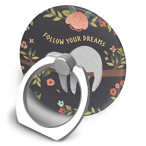 [Australia - AusPower] - Hakoyi Cell Phone Ring Holder Cute Baby Sloth 360 Degree Rotation Phone Grip Stand Finger Kickstand for All Smartphone and Tablets, 1.42x1.61x0.35 inches 