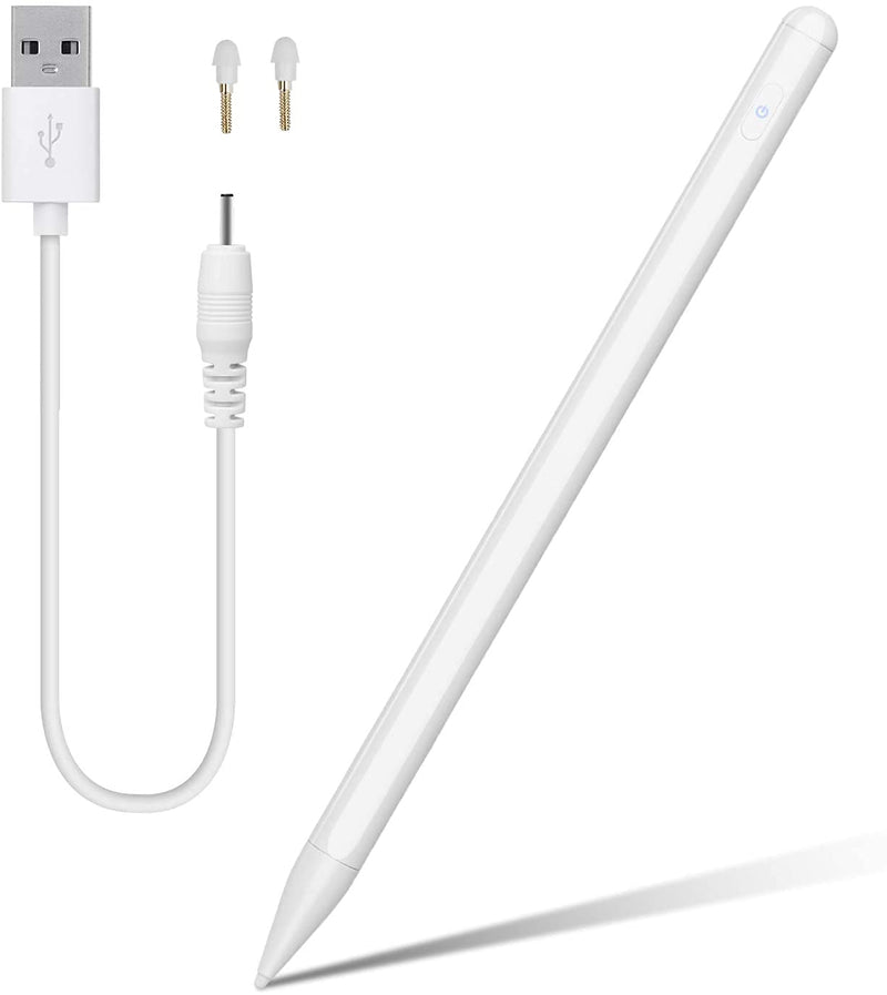 [Australia - AusPower] - SLAUNT Stylus Pen for iPad with Palm Rejection Compatible with Apple (2018-2021) iPad 6/7/8th, iPad Pro(11/12.9 Inch), Mini 5th, Air 3/4th iPad Pencil High Precision Writing Drawing Active Stylus Pen 