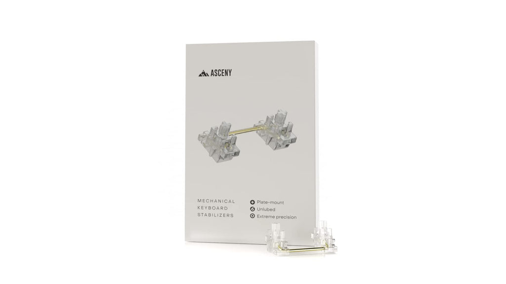 [Australia - AusPower] - Asceny Plate Mount Stabilizers for Mechanical Keyboards (No Numpad Kit) 