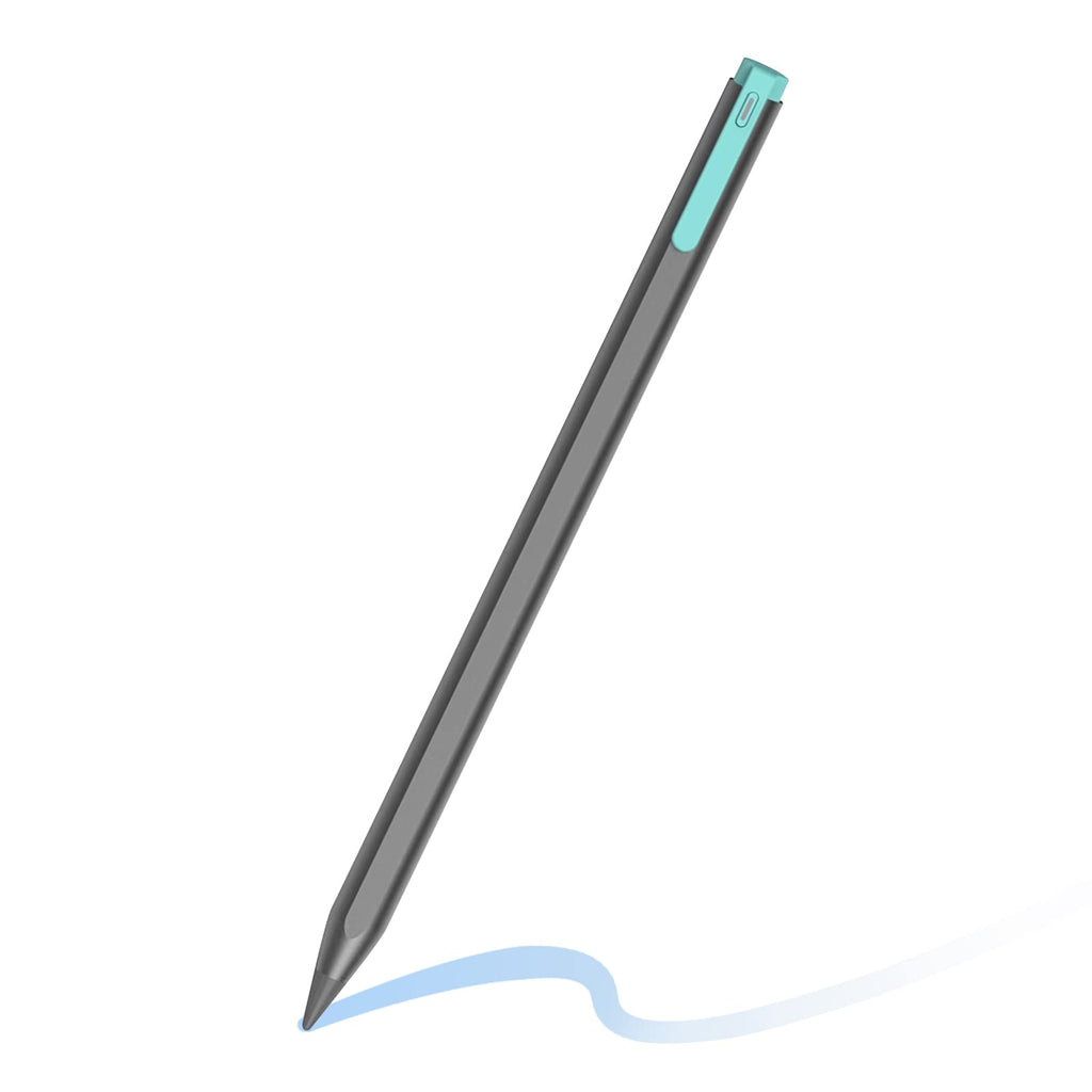 [Australia - AusPower] - Stylus Pen for iPad with Palm Rejection, Tilt Support, Magnetic, Rechargeable Pencil for 2018-2022 Apple iPad Pro 12.9/11 Inch, iPad Air 3rd/4th/5th, iPad 6/7/8/9th, iPad Mini 5/6th Generation Grey 