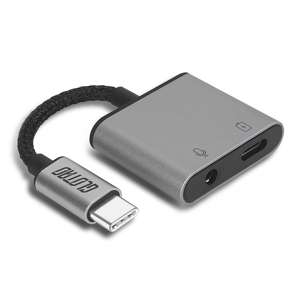 [Australia - AusPower] - Glotao USB C to 3.5mm Headphone and Charger Adapter, 2-in-1 USB C to AUX Mic Jack with USB C PD 30W Fast Charging,Compatible with Pixel 5/3/4 XL, Samsung Galaxy Note 20 S21 Ultra S21+ S20 FE (Black) 4 