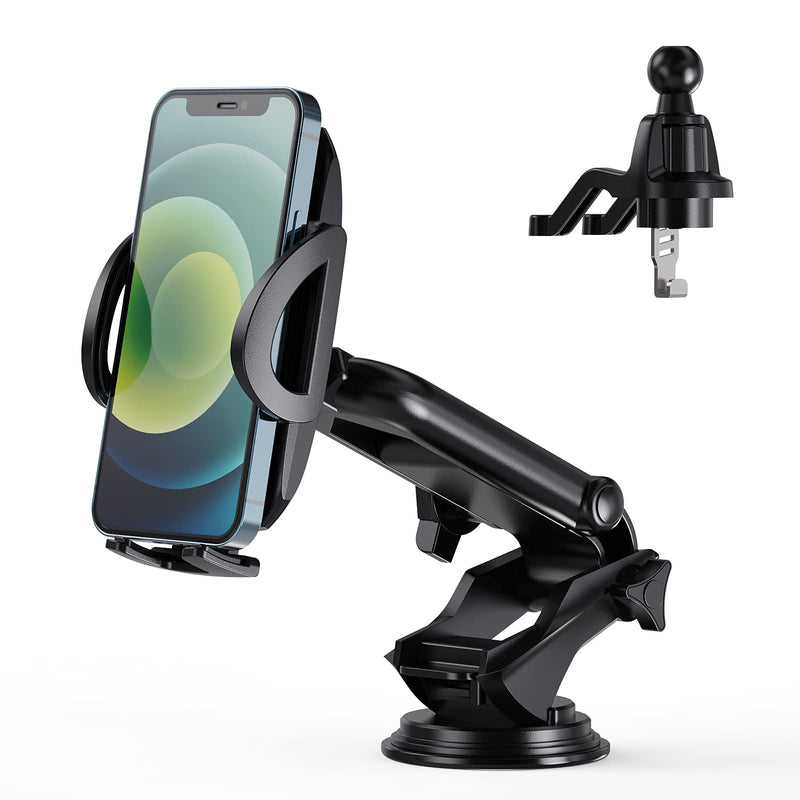 [Australia - AusPower] - CQYBZF Cell Phone Holder for Car,Dashboard Windshield with Air Vent Clip Car Phone Holder Compatible with All Mobile Phones 