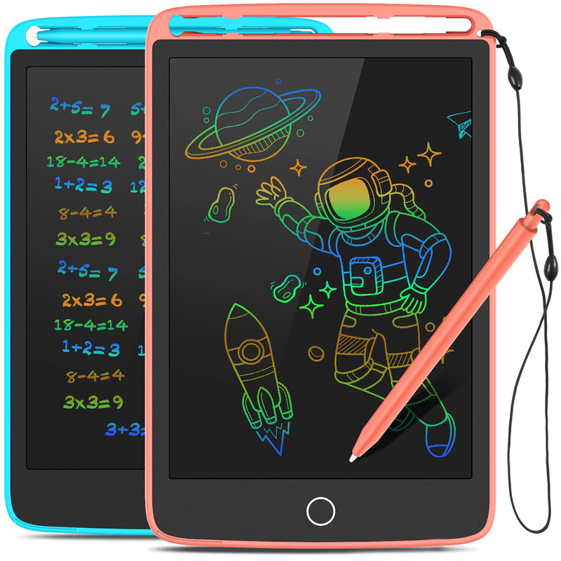 [Australia - AusPower] - 2 Pack LCD Writing Tablet, Colorful Screen Doodle Board 8.5 Inch Drawing Tablet for Kids, Learning Toys Birthday Gifts Travel Activity Games for 3 4 5 6 Year Old Boys and Girls Toddlers 