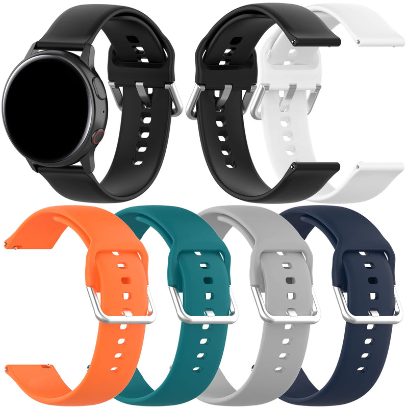 [Australia - AusPower] - Quick Release Bands Compatible with Coros APEX 46mm Smart Watch Straps for Women Men WristBand Replacement Adjustable Band Breathable Silicone Bracelet Accessories Sport Strap for Coros APEX 46mm 6PACKS 