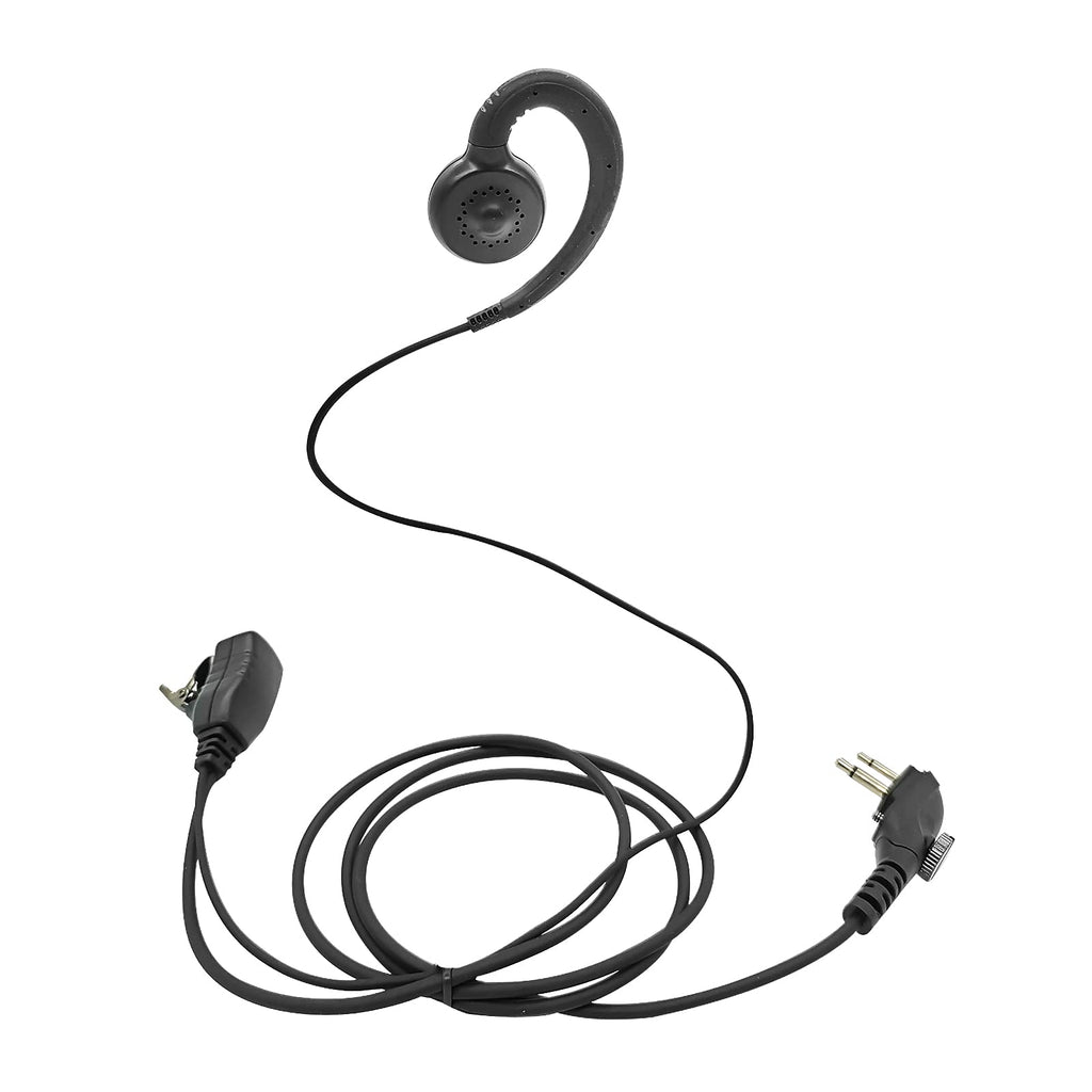 [Australia - AusPower] - WODASEN C Swivel Earpiece Swivel Radio Headset with PTT Mic Compatible with HYT Hytera BD502 BD502i PD502 PD562 TC-508 TC-580 