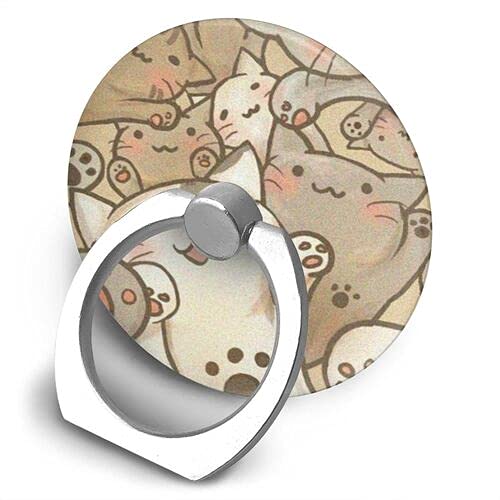 [Australia - AusPower] - Cute Cats Mobile Phone Ring Holder Finger Grip 360 Degree Rotation Finger Ring Cell Phone Stand Compatible with All Smartphone 