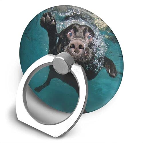 [Australia - AusPower] - Cuiliu Swimming Dog Mobile Phone Ring Holder Finger Grip 360 Degree Rotation Finger Ring Cell Phone Stand Compatible with All Smartphone 1.57 x 1.57 x 0.08 inches 
