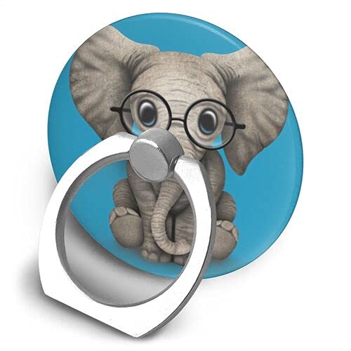 [Australia - AusPower] - Cuiliu Blue Baby Elephant Mobile Phone Ring Holder Finger Grip 360 Degree Rotation Finger Ring Cell Phone Stand Compatible with All Smartphone, 1.57 x 1.57 x 0.08 inches 