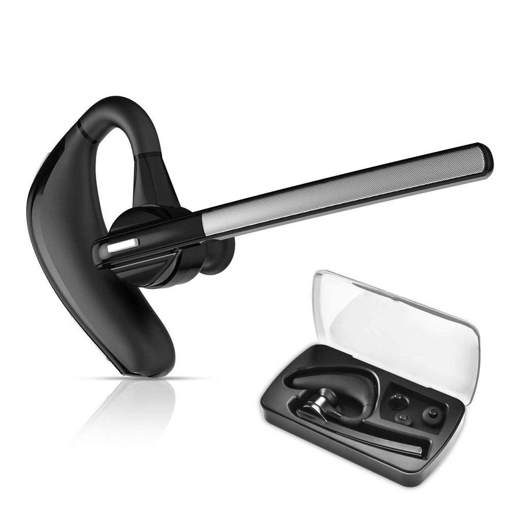 [Australia - AusPower] - Hands-Free Wireless Headset with Mic, XHJBaby Business Bluetooth Earpiece Talking Compatible Cellphones PC Work for Workout/Driving/Office(Sllver) 