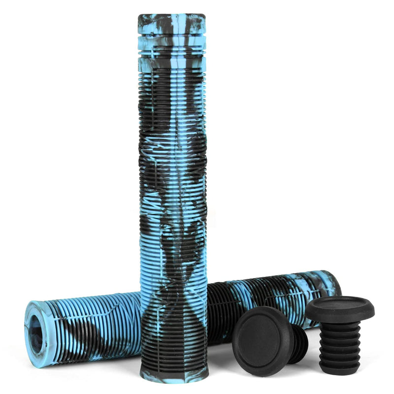 [Australia - AusPower] - Limit Handlebar Grips with Easy Cutting Lines for 150/160/170mm Use Pro Stunt Scooters Biack/blue 