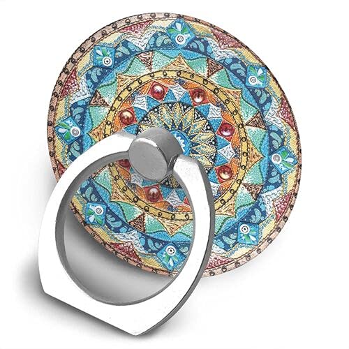 [Australia - AusPower] - Fozai Beautiful Mandala Cell Phone Finger Ring Holder Stand for Smartphone and Tablet Kickstand 360 Rotation Grip Stand, 1.5 x 1.5 x 0.7 inches 