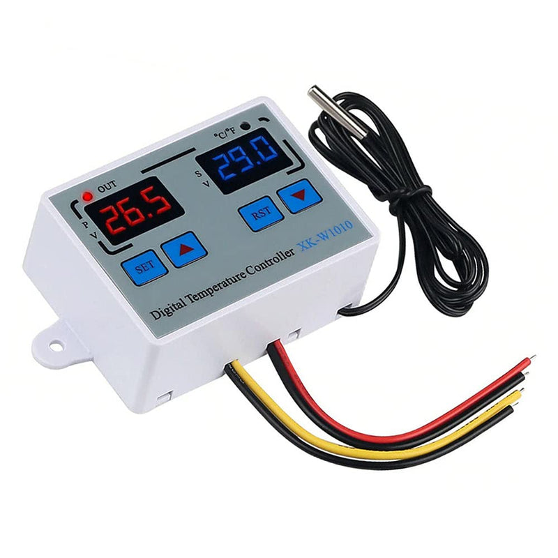 [Australia - AusPower] - Acxico 1Pcs Digital Temperature Controller LED Thermostat Switch with NTC Waterproof Probe Tester 110-220V 10A for Incubator 