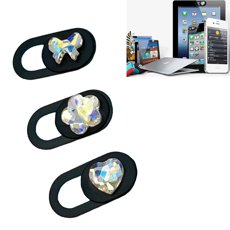 [Australia - AusPower] - Jpeshre 3Pc Webcam Camera Cover Slide, Laptop Camera Cover Slide, MacBook Pro Camera Cover Slide, Laptop Cover, Phone Camera Cover, Protect Your Visual Privacy 