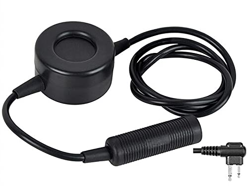 [Australia - AusPower] - SportPro Z Tactical PTT Adapter Walkie Talkie Headset Push to Talk for Motorola 2-Way Airosft - Black 