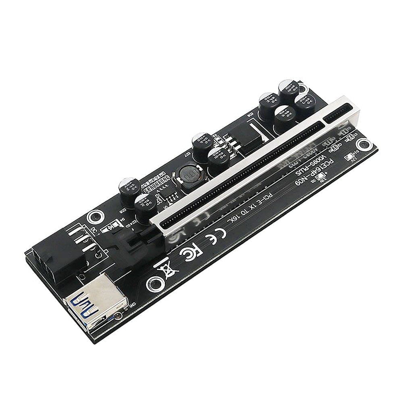 [Australia - AusPower] - New Version 009S Plus PCIE Riser 1x to 16x Graphic Extension for Bitcoin GPU Mining Powered Riser Adapter Card 