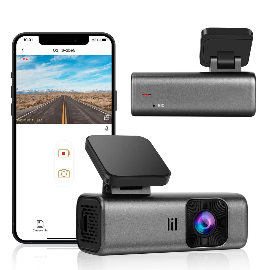 [Australia - AusPower] - Dash Cam 2K WiFi 1440P Car Dash Cam Front, Dash Camera for Cars, Dashboard Camera Recorder with Super Night Vision, 170° Wide Angle, WDR, Loop Recording, G-Sensor, Parking Monitor, Voice Broadcast 