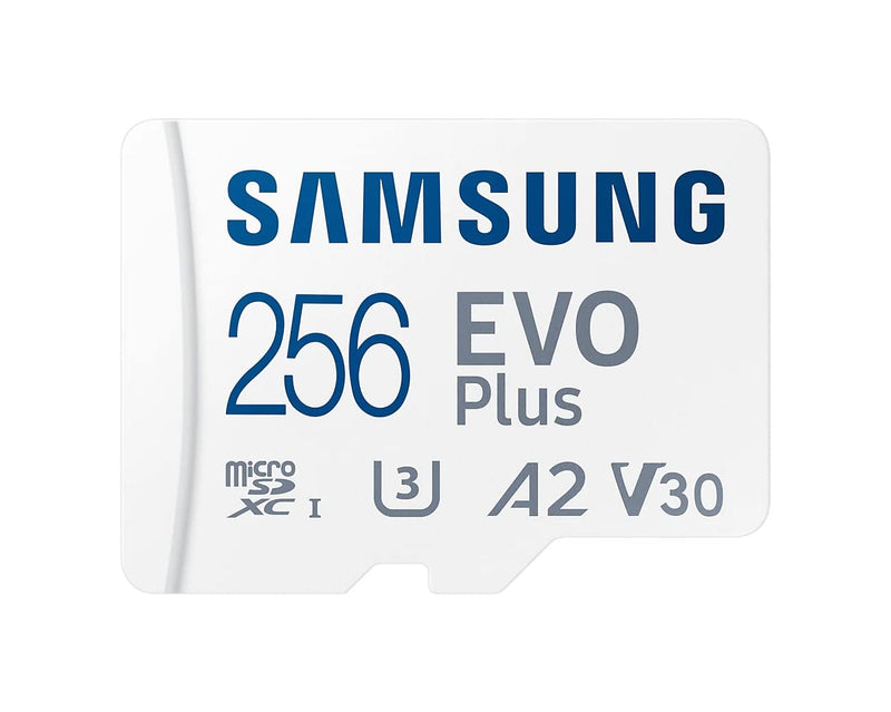 [Australia - AusPower] - Samsung Evo Plus microSD SDXC U3 Class 10 A2 Memory Card 130MB/s with SD Adapter 2021 (256GB) 