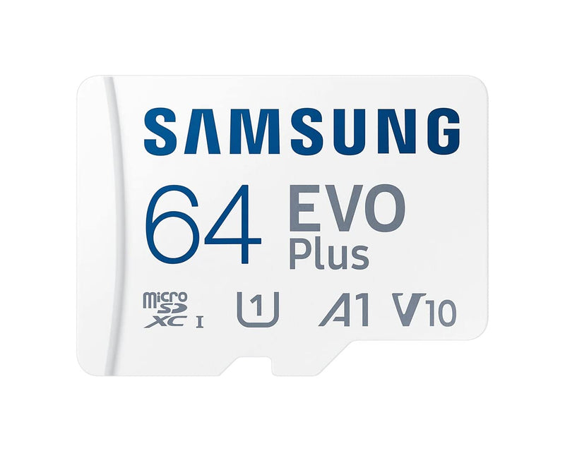 [Australia - AusPower] - Samsung Evo Plus microSD SDXC U3 Class 10 A2 Memory Card 130MB/s with SD Adapter 2021 (64GB) 