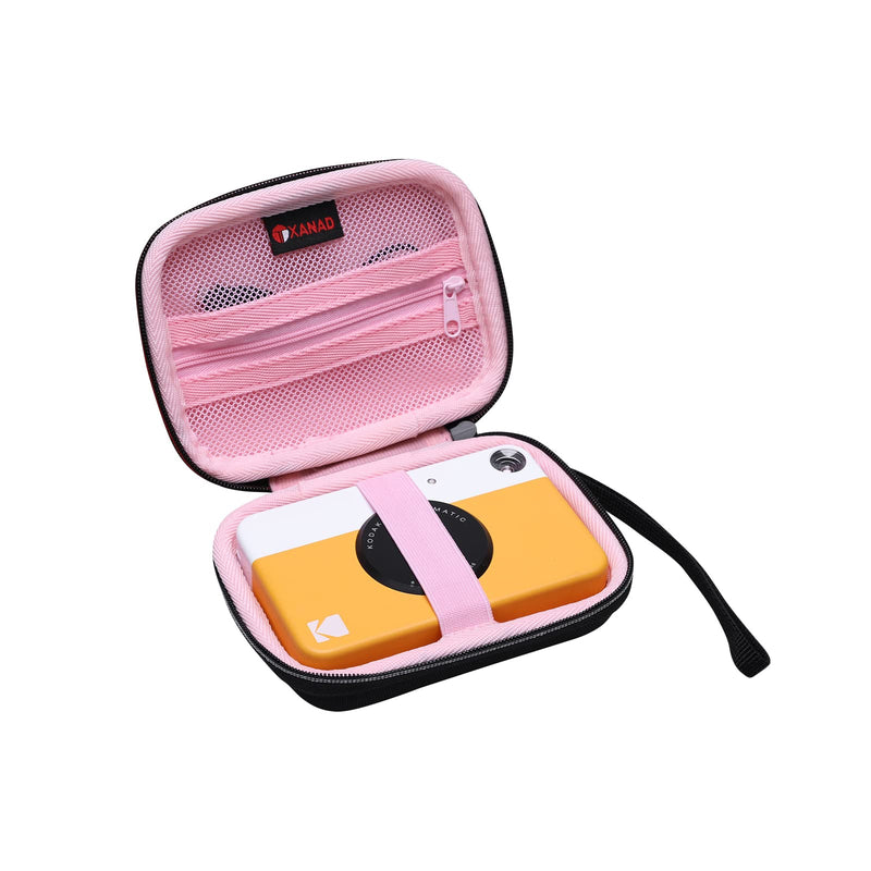 [Australia - AusPower] - XANAD Pink Case for Kodak PRINTOMATIC/ Kodak Smile/ Kodak Step/ Kodak Mini 2 HD Portable Instant Photo Printer - Travel Protective Bag 