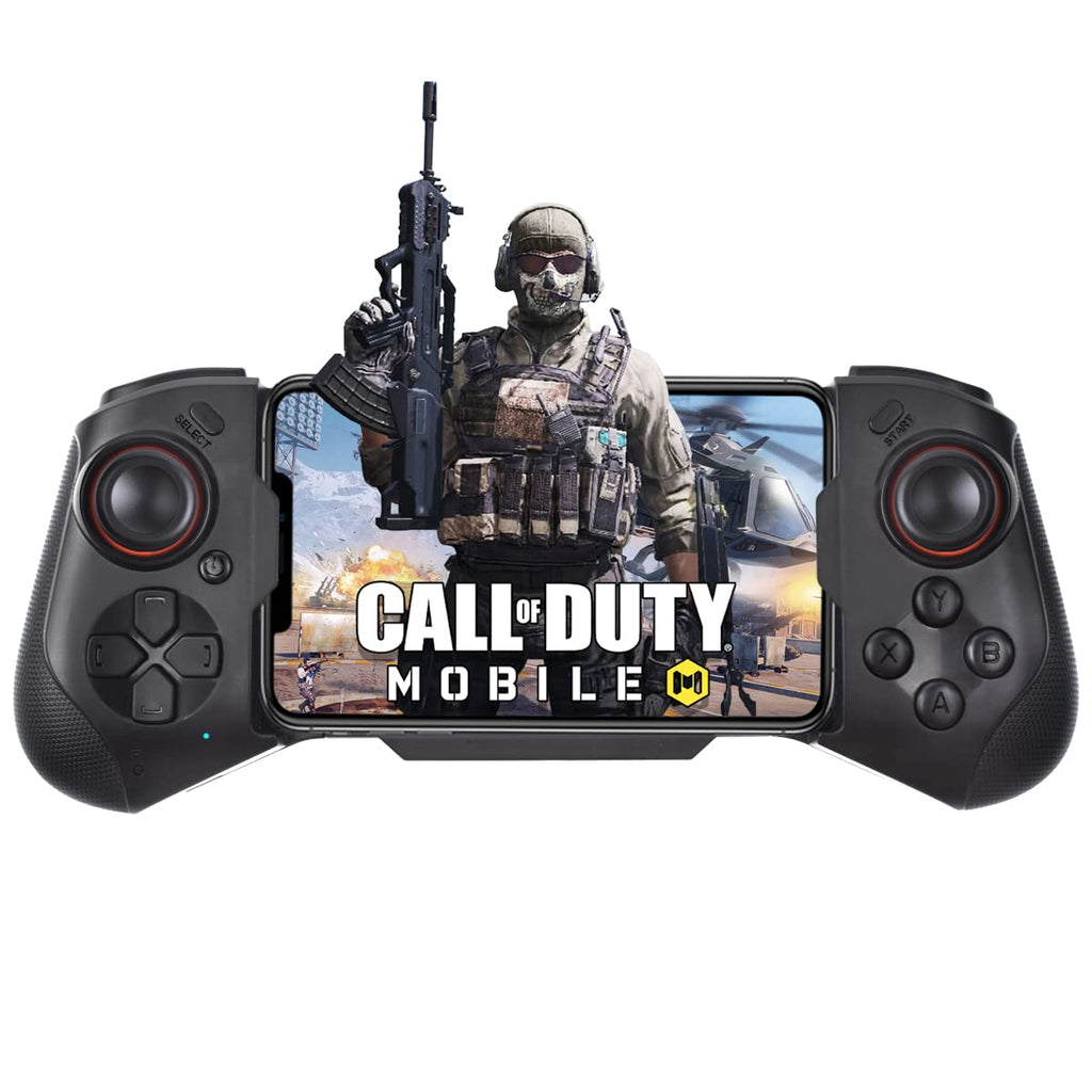 [Australia - AusPower] - Wireless Controller for iPhone X/11/12/13/iPad/MacBook, Bluetooth Gamepad Joystick for Apple Arcade MFi Games, Cloud Gaming, Genshin Impact, Call of Duty Mobile -Direct Play [for iOS 13.4+ System] Black 