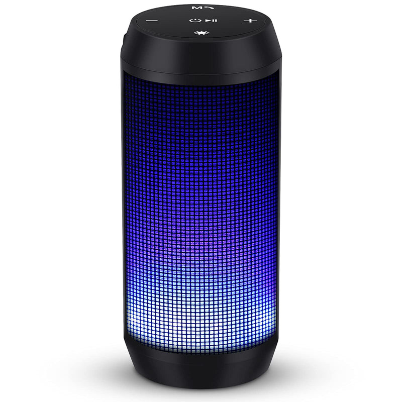 [Australia - AusPower] - Bluetooth Speakers Portable Wireless Speaker with True Wireless Stereo and Dual Pairing Stereo Loud Volume Color Change Mode (Blue) 