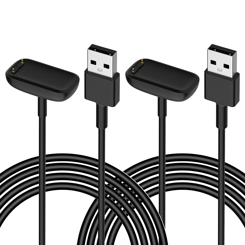 [Australia - AusPower] - Charger Cable for Fitbit Luxe Fitness Tracker Charge 5 Replacement Smartwatch USB Charging Cable Cord 3.3Ft 