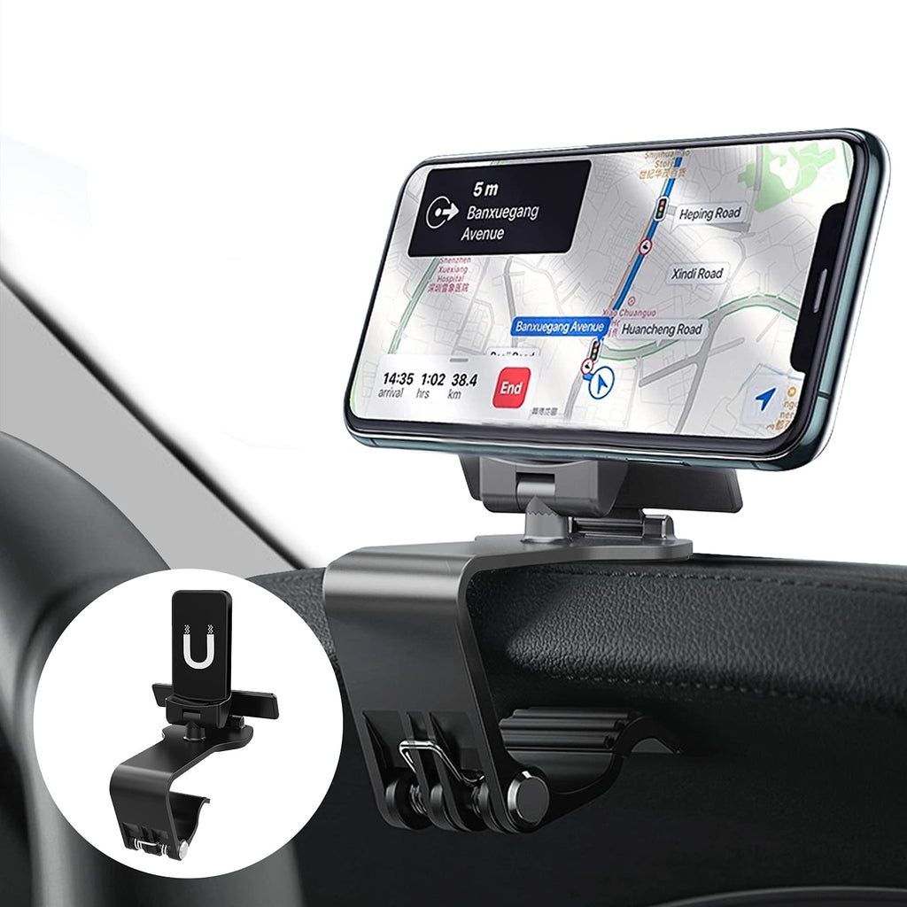[Australia - AusPower] - Car Phone Holder Mount, Universal Magnetic Phone Car Mount [6 Strong Magnets] for Car Dashboard Cell Phone Holder, Slip Free Desk Phone Stand for iPhone, Samsung, BLU，Moto，All Smartphones 