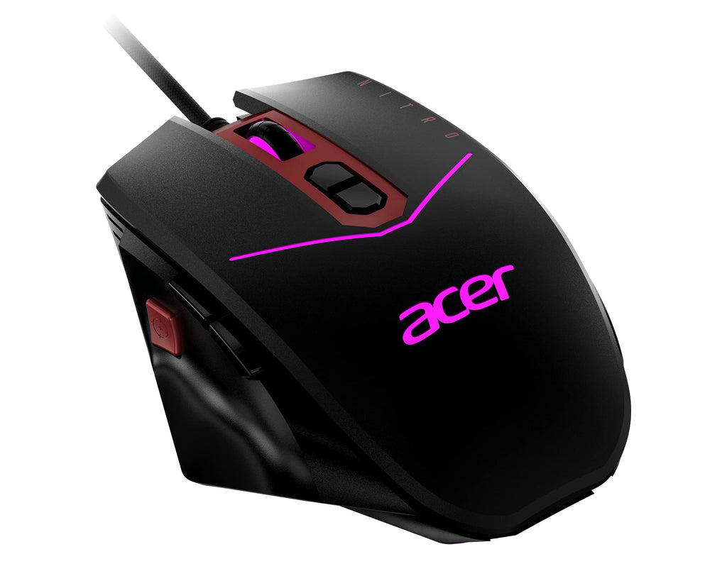 [Australia - AusPower] - Acer Nitro Gaming Mouse II Gaming Mouse with PAW3325 Sensor, Adjustable DPI & 8 Buttons Including Burst Fire Nitro Mouse II Mouse only 