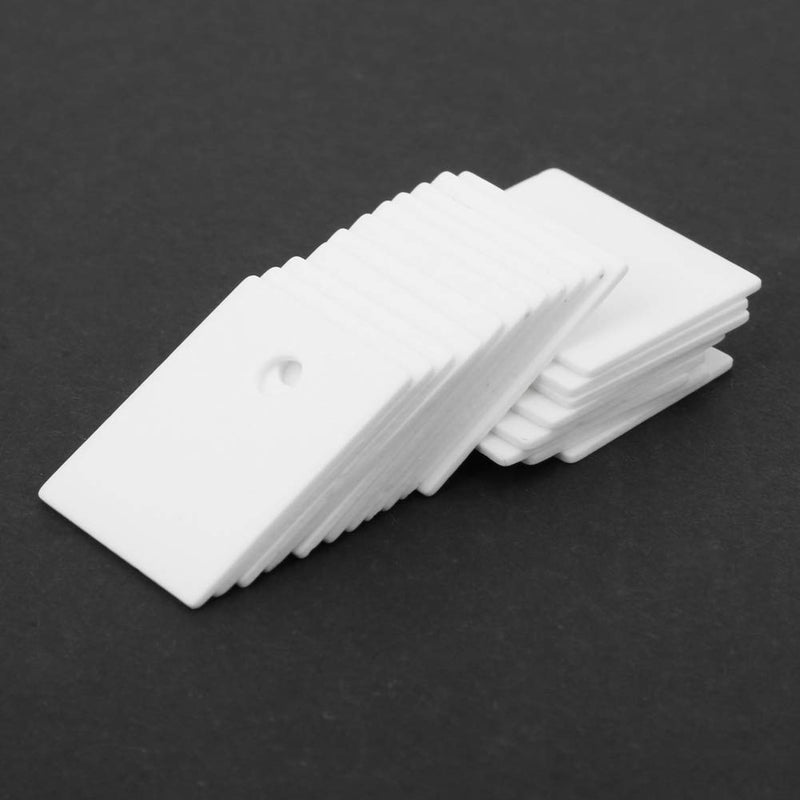 [Australia - AusPower] - Cessdry Alumina Ceramic Insulator Pads, 100PCS TO-247 Alumina Ceramic Sheet Cooling Pad Insulating Sheet MOS Transistor IGBT Cooling Pad 17 x 22 x 1mm 