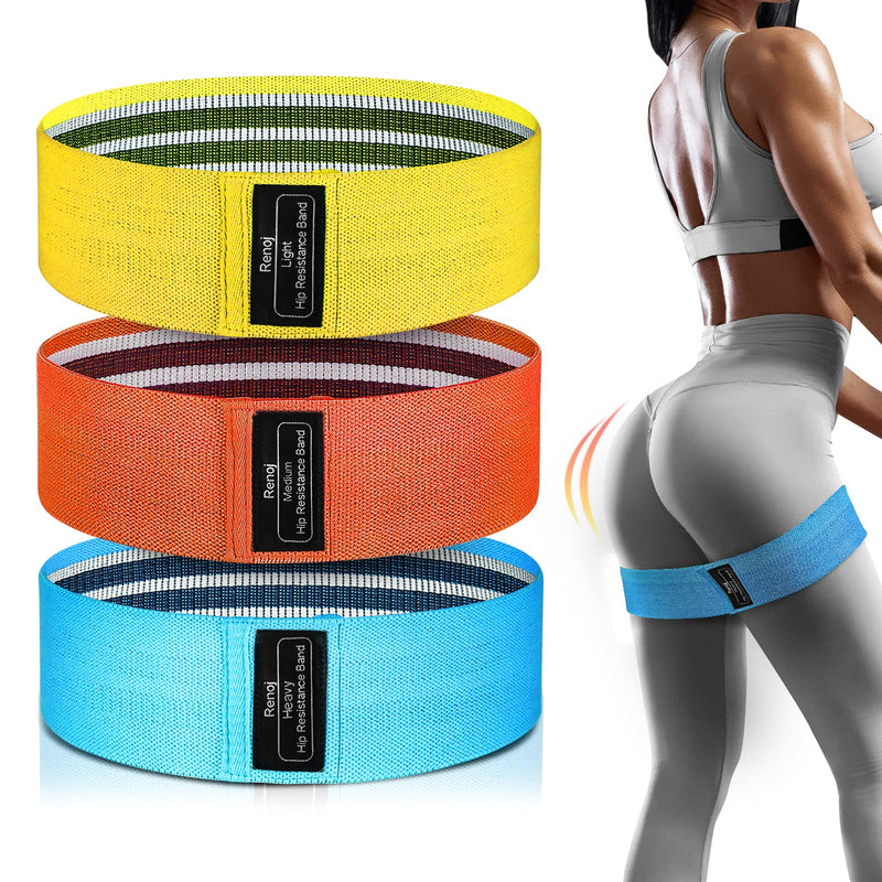 [Australia - AusPower] - Exercise Workout Bands, Resistance Bands for Women, 3 Levels Booty Bands for Legs and Butt 
