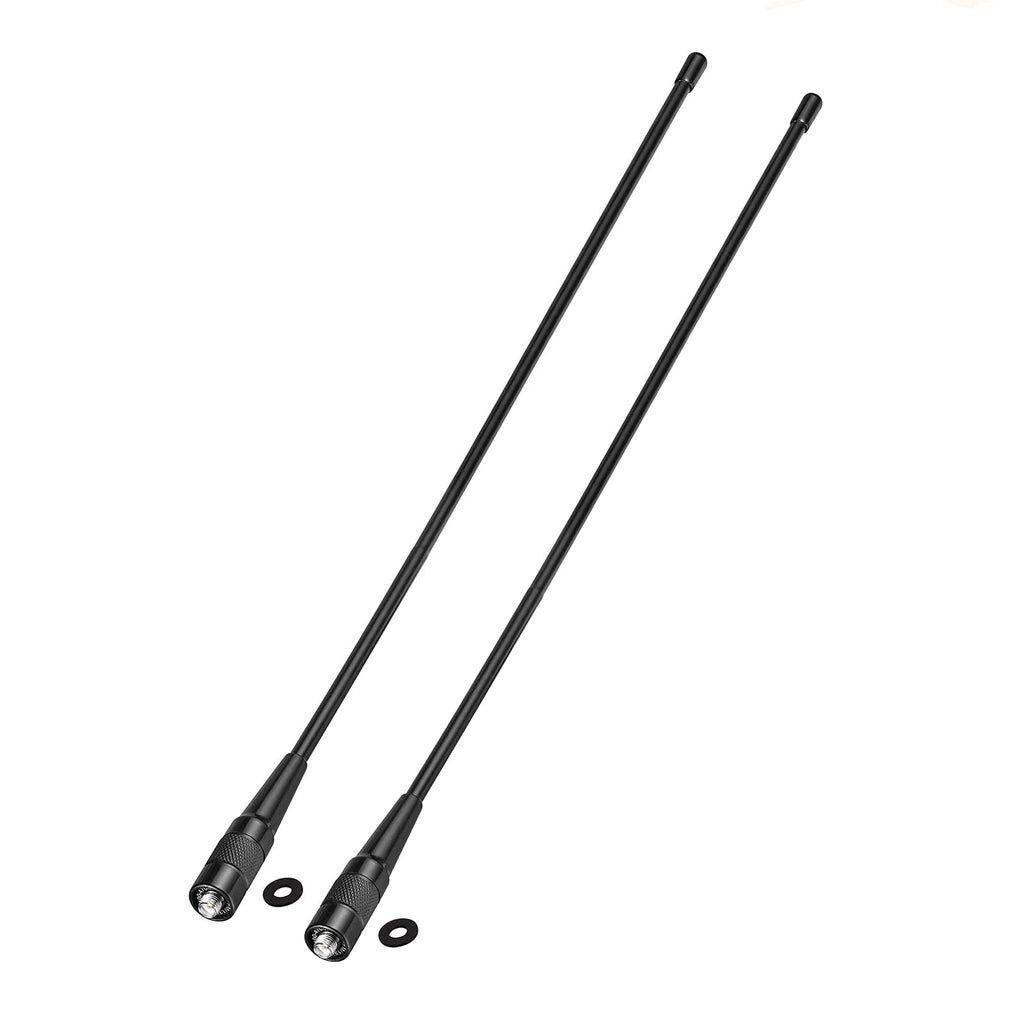 [Australia - AusPower] - Bingfu Dual Band VHF UHF 136-174MHz 400-470MHz Ham Radio Antenna 2-Pack Walkie Talkie Flexible Whip Antenna SMA Female for Kenwood Wouxun Baofeng Radios BF-F8HP UV-5R UV-82 BF-888S Two Way Radio Whip SMA Female Antenna - 2Pack 