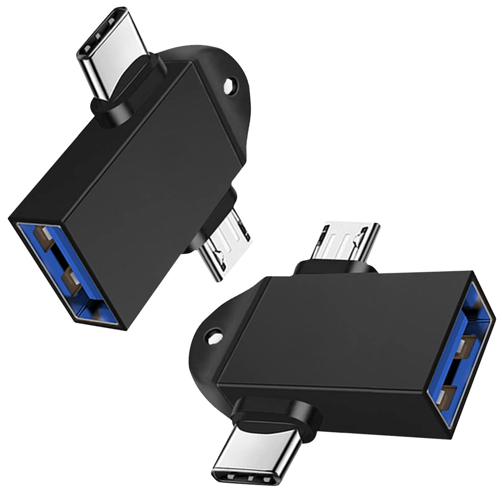 [Australia - AusPower] - OTG Adapter 2 in 1 Type C Micro USB 3.0 OTG Adapter Converter That is Used for Data Synchronization The OTG Converter is Suitable for Media TV Sticks, Android Phones or Tablets 