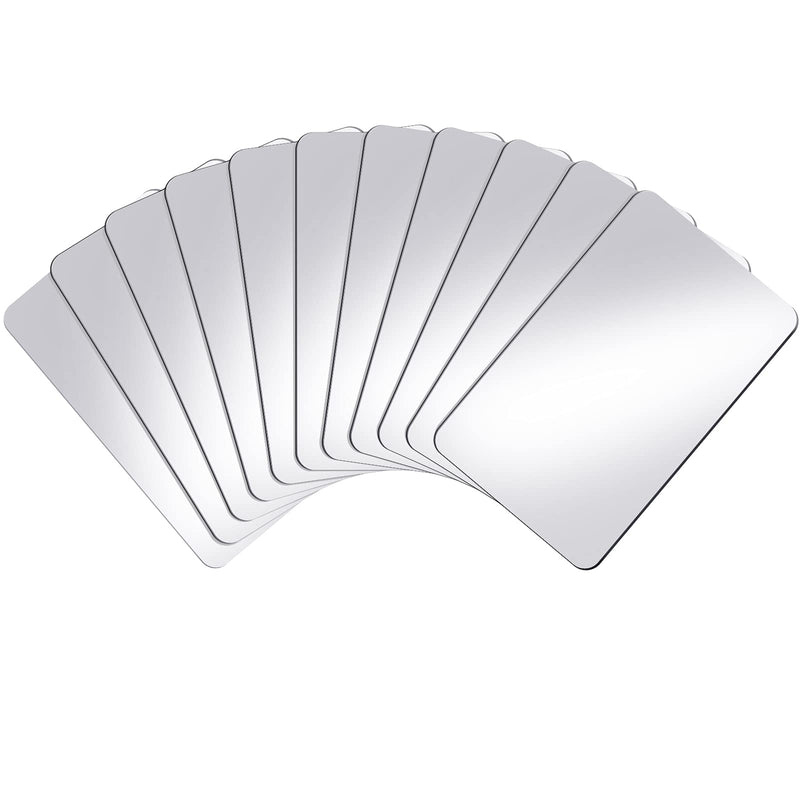 [Australia - AusPower] - 10 Pieces Plastic Mirror Acrylic Safety Mirror Sheets Non Glass Mirror Safety Mirrors for School Science Mirrors for Classroom Home, 6.3 x 3.94 Inch 