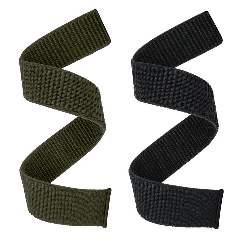 [Australia - AusPower] - Abanen Hook and Loop Quick Dry Watch Band for Fenix 7X / Fenix 6X / Fenix 5X, 26mm Woven Nylon Ultralight Sport Wristband Strap for Garmin Fenix 6X Pro/Sapphire,Fenix 5X Plus,Enduro Black Green 