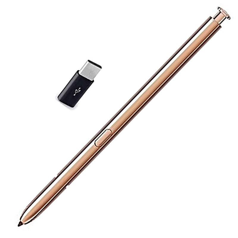 [Australia - AusPower] - Gold Galaxy Note 20 Ultra Pen Stylus for Samsung Galaxy Note 20 Ultra S Pen (with Type-C Convertor) for Samsung Galaxy Note 20/ Note 20 Ultra All Carriers 