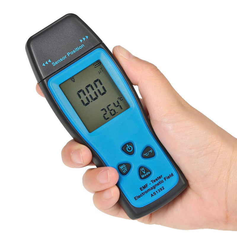 [Australia - AusPower] - Aibesy SENSOR Handheld Mini Digital LCD EMF Tester Electromagnetic Field Radiation Detector Meter Dosimeter Tester Counter 