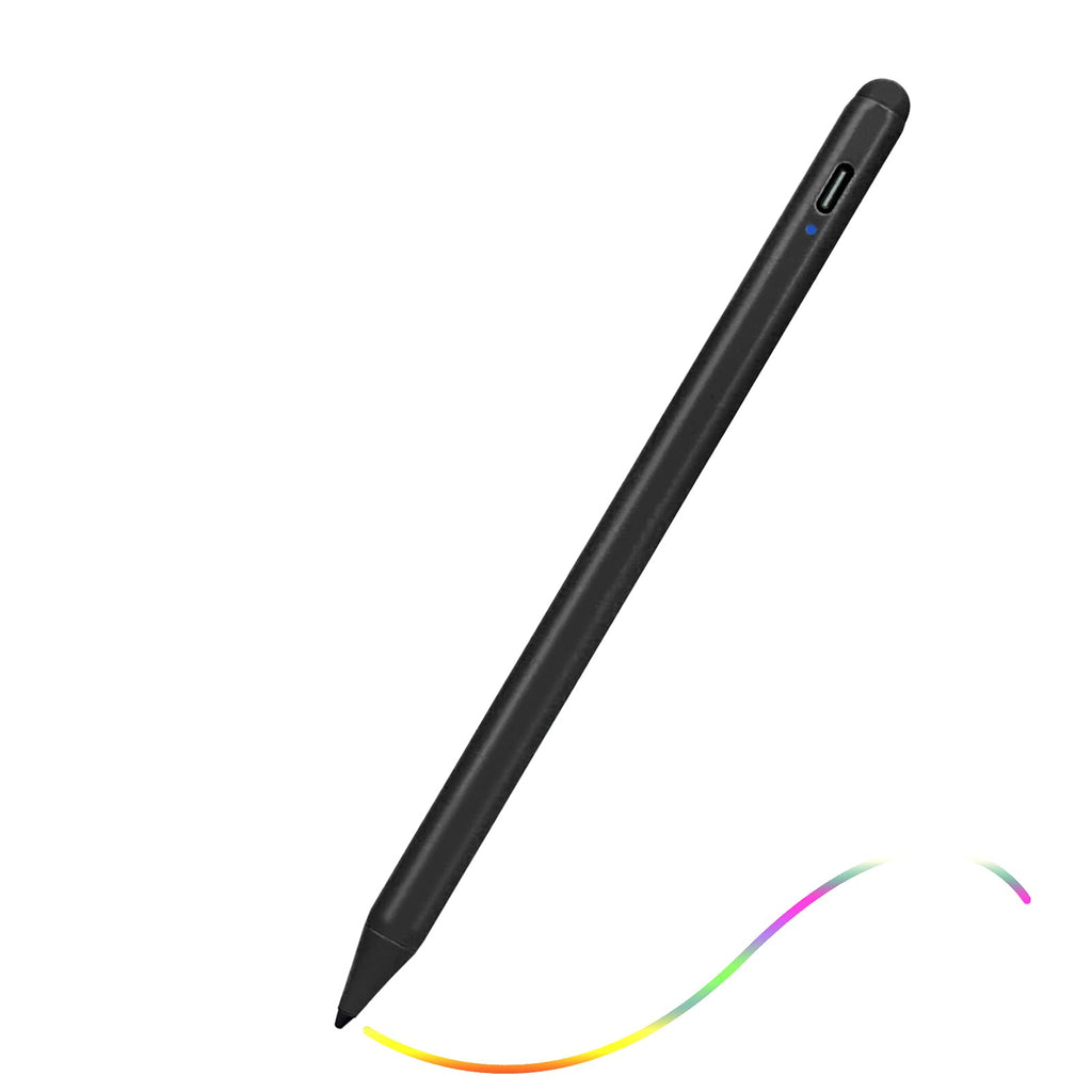 [Australia - AusPower] - 2021 Pencil for iPad Pro 12.9" 5th/4th/3th and 11" Stylus,Magnetic and Palm Rejection Stylist Pens Compatible with Apple iPad Pro 12.9" 5/4/3 Gen and 11" Pencil,Good at Drawing and Writing,Black Black 