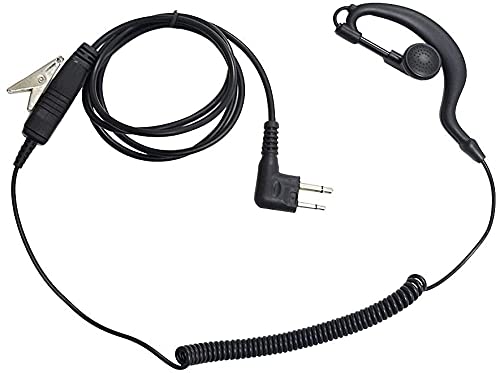[Australia - AusPower] - OBOBIX Newest 10 Pack Earpiece Headset Mic UV 5R/5RA/5RA+/5RB/5RC/5RD/5RE/5RE+ 666s 777s 888s Two-Way Radio (Black 1PC) 