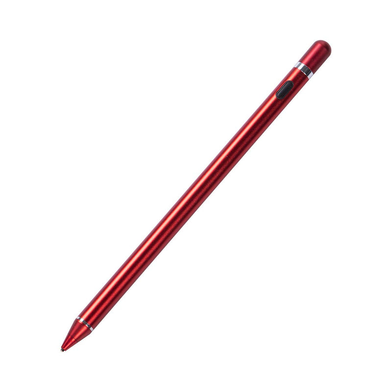 [Australia - AusPower] - Bitpure Stylus Pen for iPad, 1.45mm Fine Point Active Pencil Compatible with Apple iPad Rechargeable Capacitive Digital Stylus for Touch Screen (Red) Red 