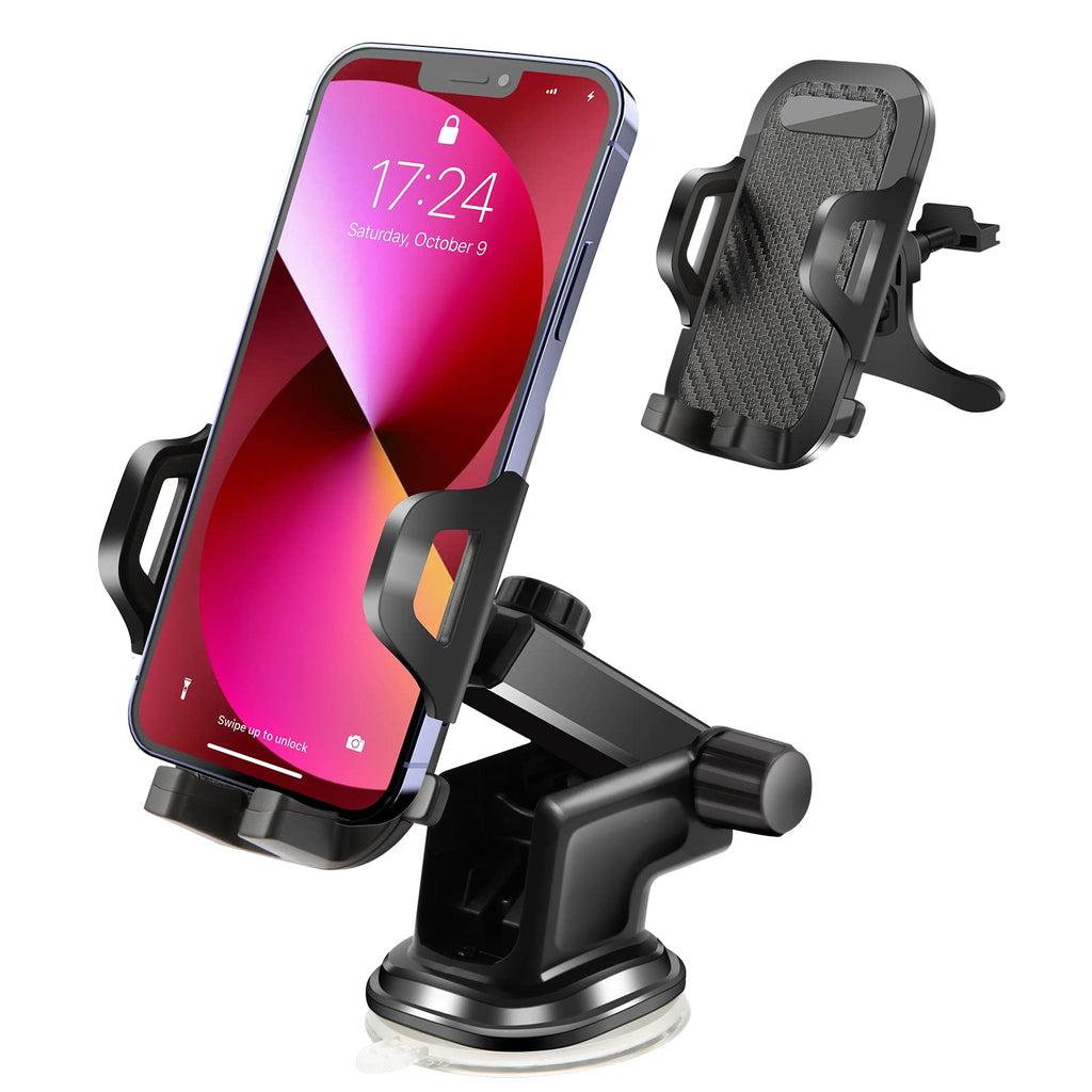 [Australia - AusPower] - Car Phone Holder Mount, Long Arm Dashboard Windshield Vent Car Phone Holder Compatible with iPhone13 12 11 Pro Max XS X , Samsung &All Smartphones 