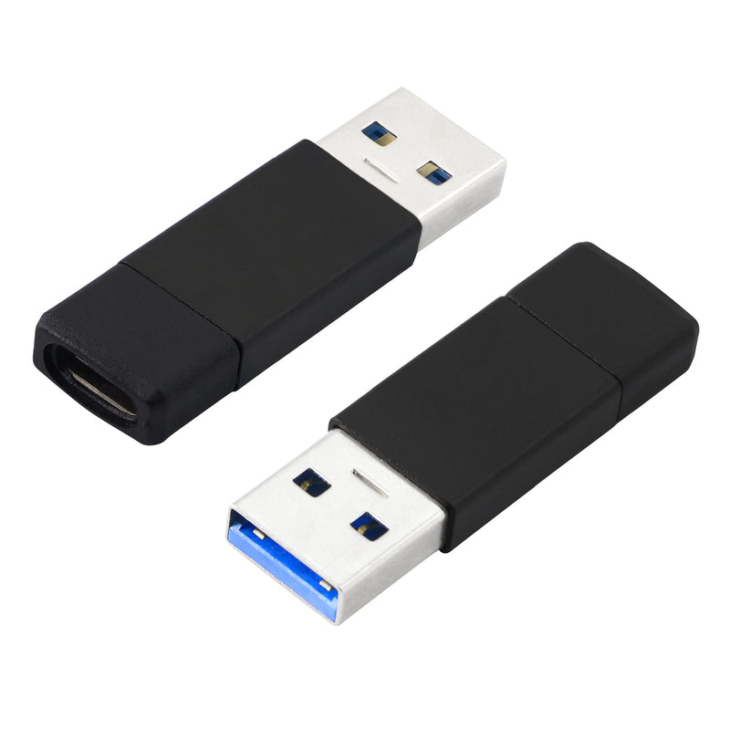 [Australia - AusPower] - PNGKNYOCN USB C Female to USB Male Adapter USB 3.1 to Type C Connector Fast Charge & Data 10Gbps max 5V USB-C to USB Adaptor for Laptop，Phone,Power Banks(2-Pack) 