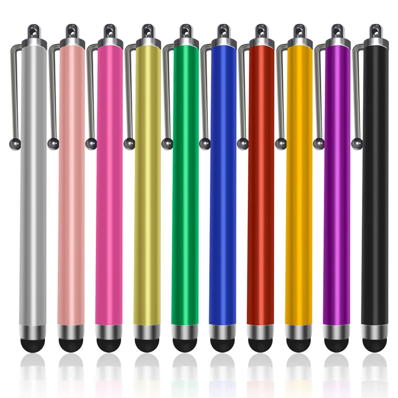 [Australia - AusPower] - LoengMax Stylus Pen, 10 Pack Universal Capacitive Stylus for iPad iPhone Tablets Samsung Galaxy All Universal Touch Screen Devices 