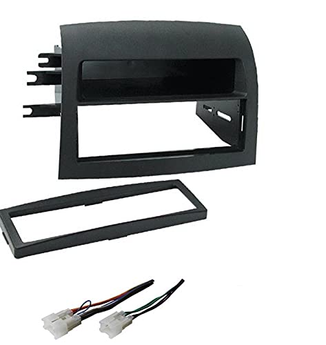 [Australia - AusPower] - Single Din Radio Stereo Install Dash Kit and Wire Harness Combo Made for 2004 2005 2006 2007 2008 2009 2010 Toyota Sienna -No Factory Premium System/No JBL 