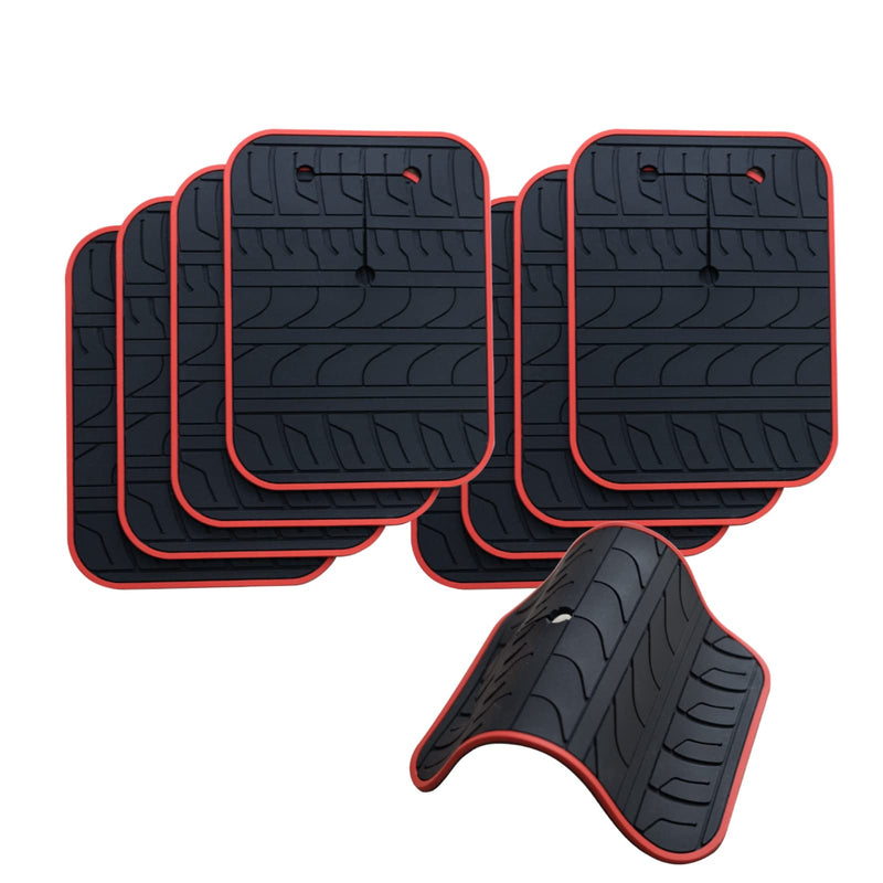 [Australia - AusPower] - Car Scratch Protector for Trunk Bike Rack, Anti-Scratch Anti-Collision Non-Slip Silicone Pads, Car Paint Protective Pads Car Tire Pattern Non-Slip, Bike Car Rack Accessories(8 Pack) 