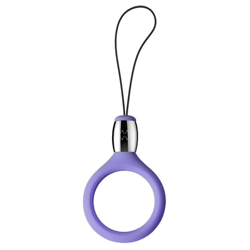 [Australia - AusPower] - XUNDD Color Liquid Silicone Phone Ring Strap Lanyard Grip Holder for iPhone Camera USB Thumb Drives Keys Badges Keychain - Purple 