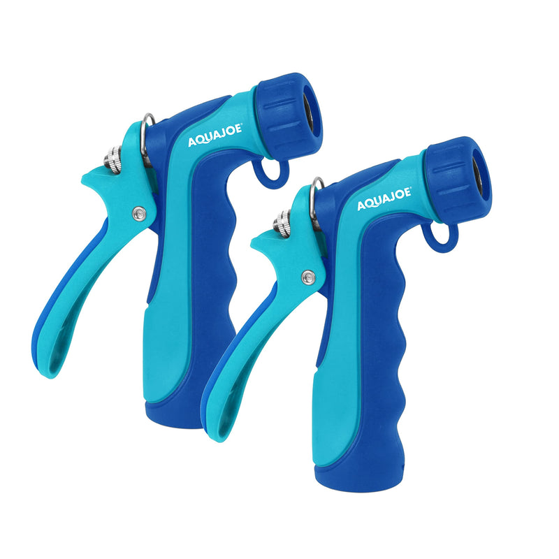[Australia - AusPower] - Aqua Joe AJHN100-2PK Indestructible Series Metal Insulated Nozzle, W/Rubber Over Mold for Hot/Cold Use, 3-Spray Pattern, 2 Pack 