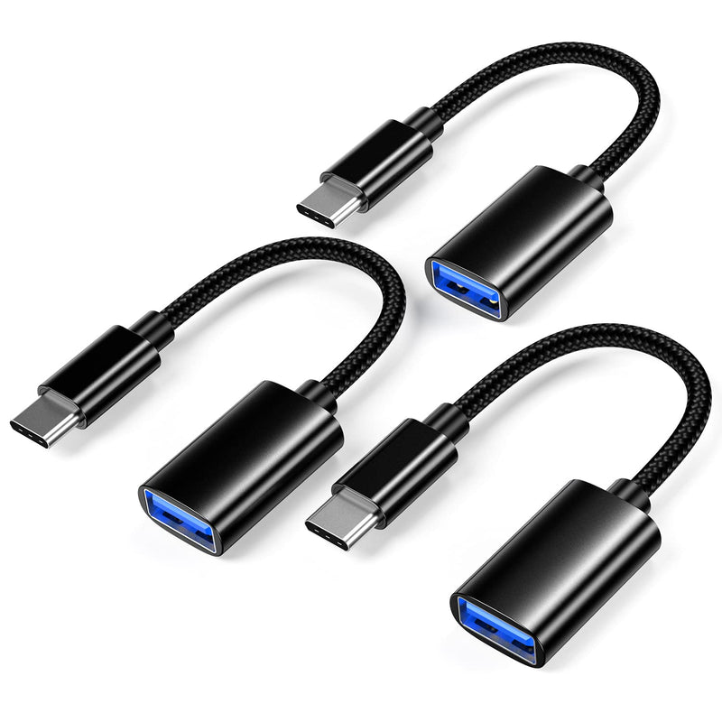 [Australia - AusPower] - USB C to USB 3.0 Adapter [3 Pack],USB-C to USB Adapter,USB Type-C to USB,Thunderbolt 3 to USB Adapter OTG Cable for MacBook Pro/Air 2020/2018,for iPad Pro 2020,Galaxy S20 S20+,Google Pixel and More 