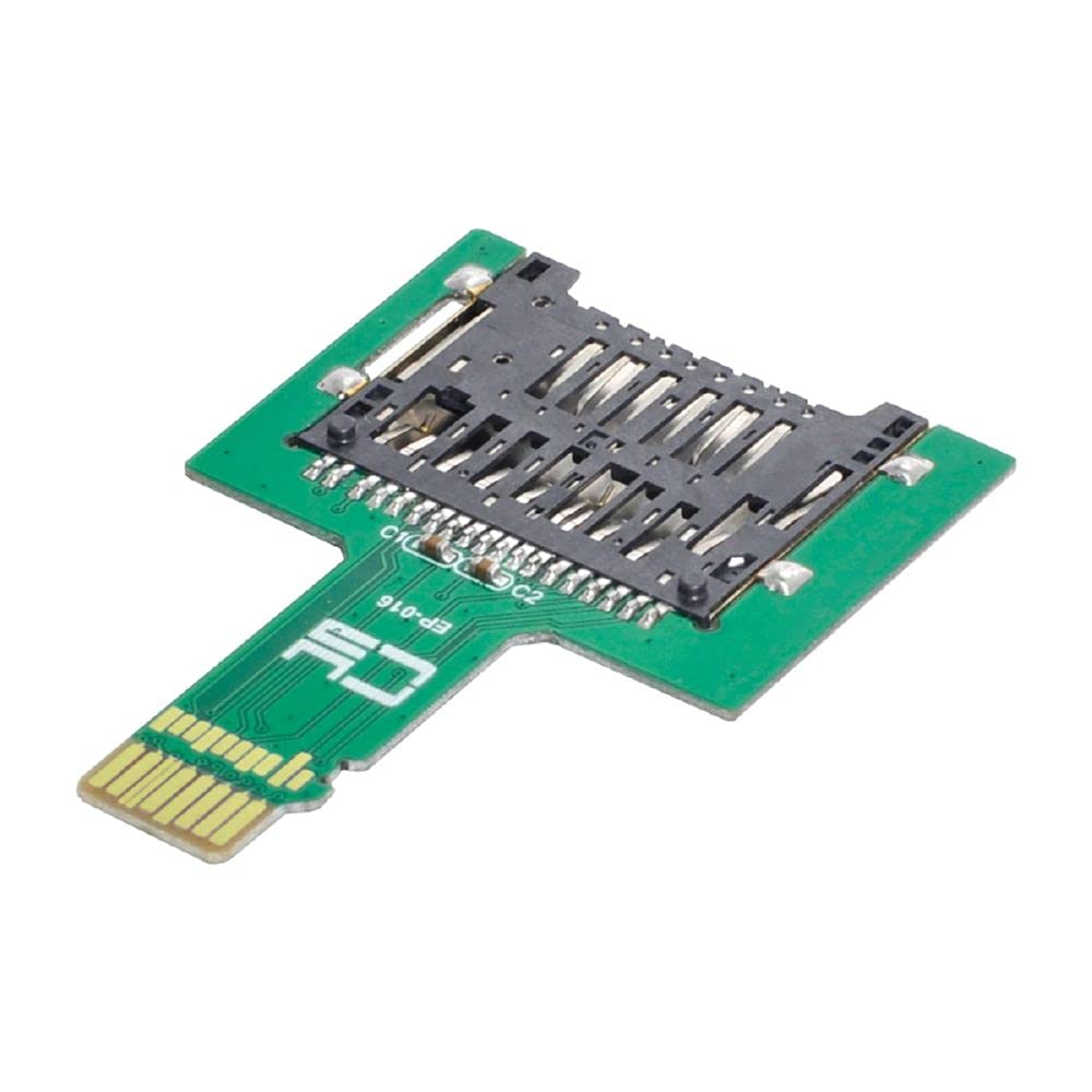 [Australia - AusPower] - Cablecc TF Micro SD Male Extender to SD Card Female Extension Adapter PCBA SD/SDHC/SDXC UHS-III UHS-3 UHS-2 Green TF Male to SD Female 